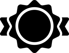 Award Belt Shape Simple Line Art Svg, Free Vectors File